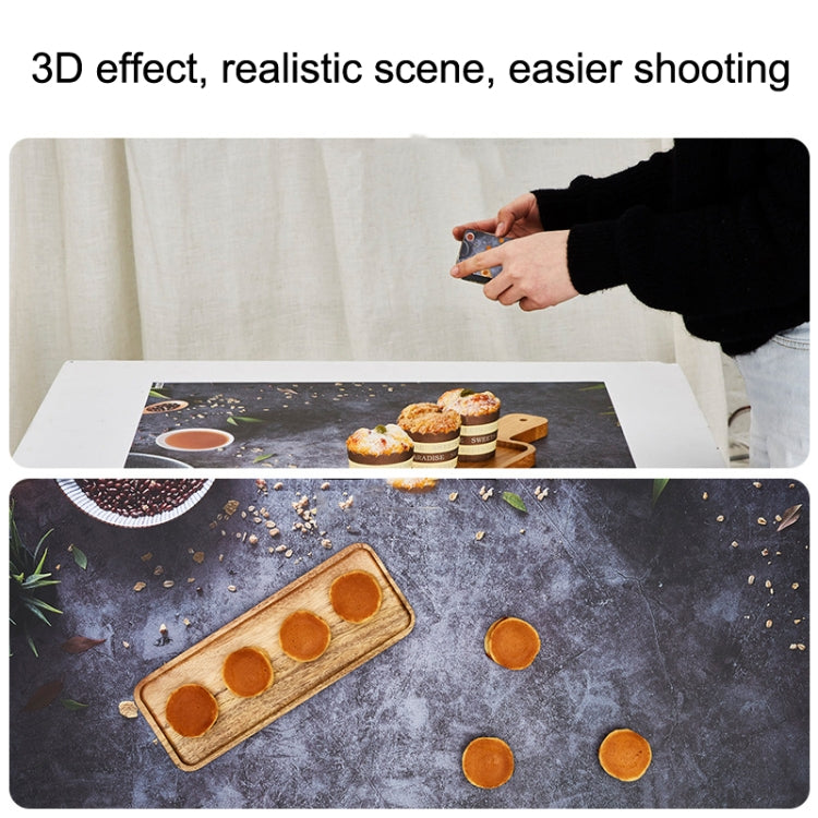 2 PCS 3D Stereoscopic Double-sided Photography Background Board, Flower Rhyme 1, Flower Rhyme 2, Flower Rhyme 3, Light Shadow Magic 1, Light Shadow Magic 2, Afternoon Tea, Quiet Life, Food, Clear Makeup Bath, Water Ripple, Casual Hand, Hand Drawn Red G...