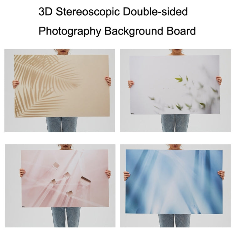 2 PCS 3D Stereoscopic Double-sided Photography Background Board, Flower Rhyme 1, Flower Rhyme 2, Flower Rhyme 3, Light Shadow Magic 1, Light Shadow Magic 2, Afternoon Tea, Quiet Life, Food, Clear Makeup Bath, Water Ripple, Casual Hand, Hand Drawn Red G...