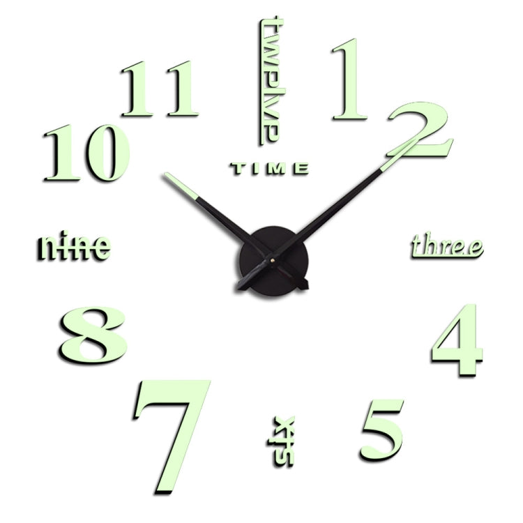 M002 Night Light DIY Digital Wall Clock Living Room Decoration Silent Clock