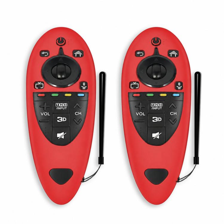 2 PCS Remote Control Dustproof Silicone Protective Cover For LG AN-MR500 Remote Control, Black, Blue, Red, Night Light Blue, Night Light Green