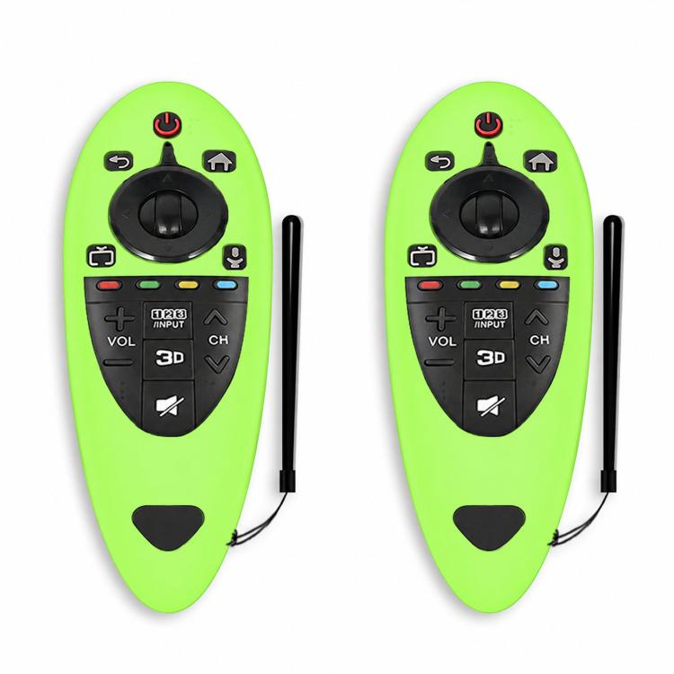 2 PCS Remote Control Dustproof Silicone Protective Cover For LG AN-MR500 Remote Control, Black, Blue, Red, Night Light Blue, Night Light Green