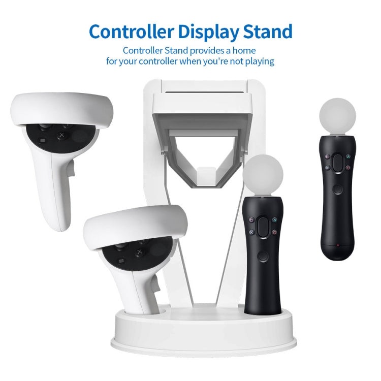 JYS-OC002 VR Bracket Desktop Storage Rack For Oculus Quest 2, JYS-OC002 White, JYS-OC002 Black