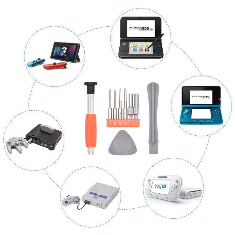 taessv Game Console Disassembly Screwdriver Set For Nintendo Switch, 9 In 1