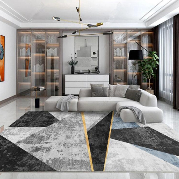 Modern Abstract Geometric Living Room Rug Coffee Table Cushion, 80x200cm, 120x160cm