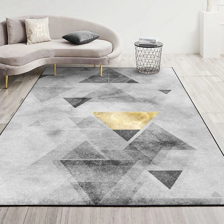 Modern Abstract Geometric Living Room Rug Coffee Table Cushion, 140x200cm