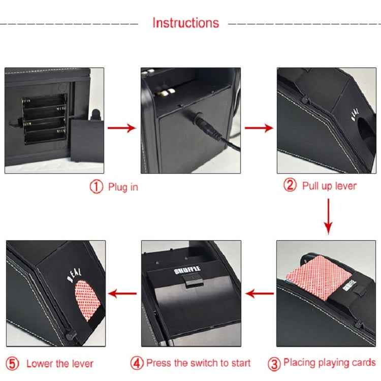 2-in-1 Automatic Shuffler Poker Card Dealer