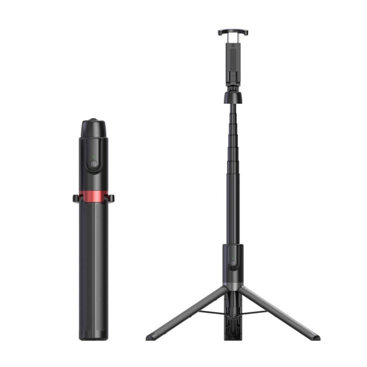 AB403 Live Broadcast Landing Integrated Telescopic Mobile Phone Triangle Bracket, Black, White, Black Red