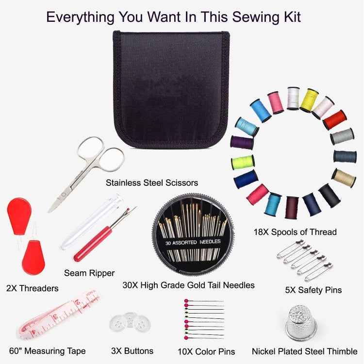 3 Sets 70 In 1 Multifunctional Storage Sewing Kit