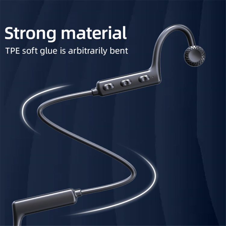 KS-19 Bluetooth Headset Sound Conducting Hanging Neck Business Headphones, KS-19 Black