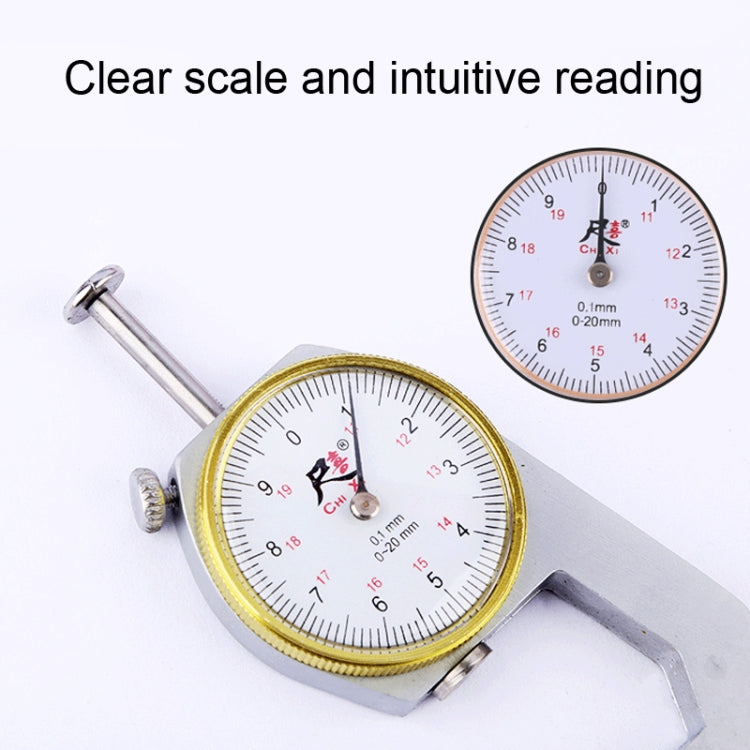 CHIXI Handheld Thickness Gauge Paper Thickness Gauge, Ordinary  0-10mm Pointed Head, Ordinary  0-10mm Flat Head, Ordinary 0-20mm Pointed Head, Ordinary  0-20mm Flat Head, Mid-range  0-10mm Pointed Head, Mid-range  0-10mm Flat Head                      ...