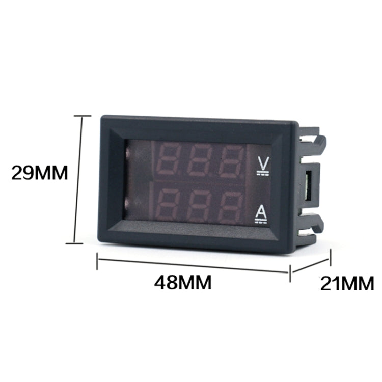 Dual-Display Voltage Current Meter Digital DC Voltage Meter, 10A (Red), 10A (Red Blue), 10A (Blue), 50A (Red), 50A (Red Blue), 50A (Blue)