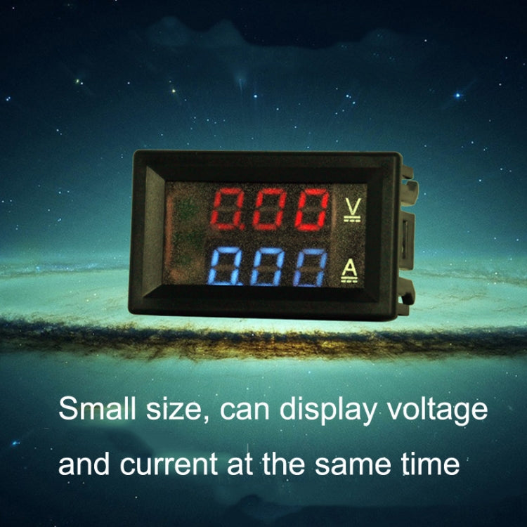 Dual-Display Voltage Current Meter Digital DC Voltage Meter, 10A (Red), 10A (Red Blue), 10A (Blue), 50A (Red), 50A (Red Blue), 50A (Blue)