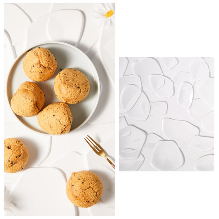 PVC Material Stereo 3D Shooting Background Board Photo Props,50 X 50cm, D081 Waves White, D094 European -style White, D095 Square Brick White, D105 Ripple White, D133 Cook White, D137 Simple White