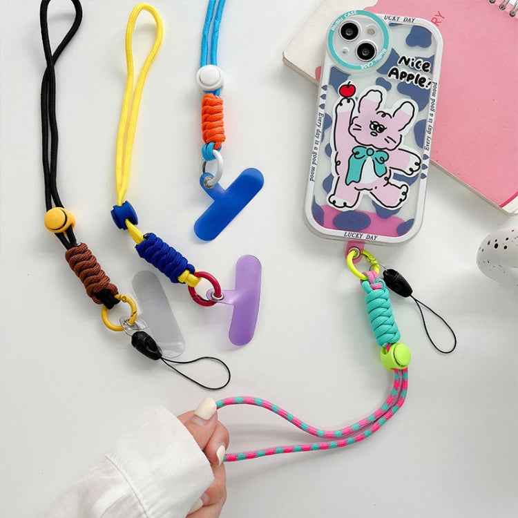 2 PCS  Mobile Phone Colorful Lanyard With Patch