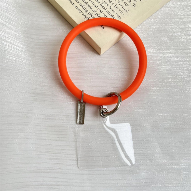 3 PCS Phone Case Silicone Bracelet Keychain Anti-fall Phone Lanyard with Patch, Pink, Purple, Blue, Lemon Yellow, Orange, Red, Black, White, Mint Green