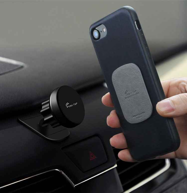 SUMITAP STHP-C40 Leather Square Magnetic Sheet Magnetic Car Phone Holder Accessories