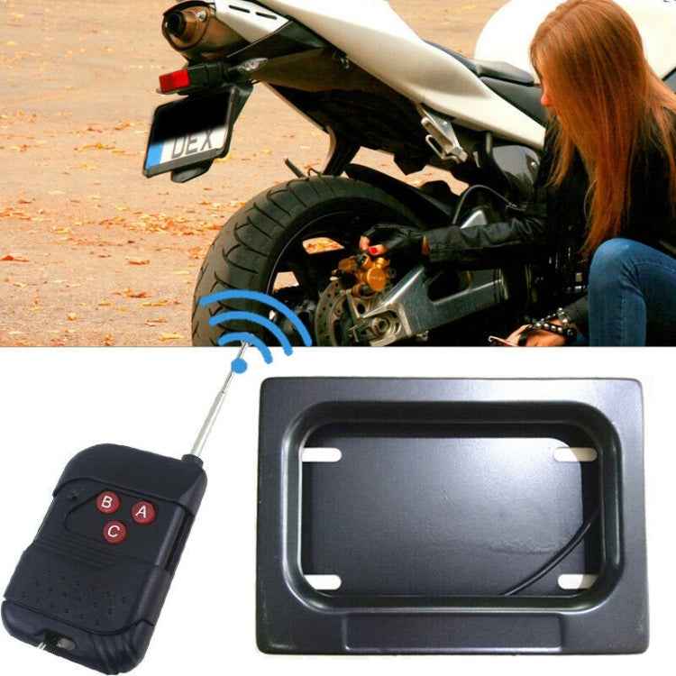 US Motorcycle License Plate Cover Frame Roller Blind License Plate Bracket