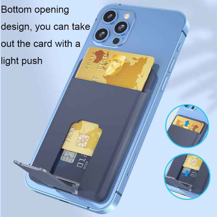 CY133H Silicone Magnetic Phone Holder with Card Holder Function