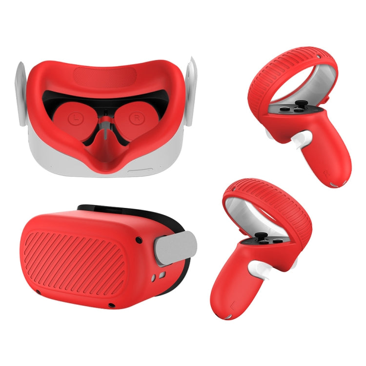 VR Glasses Lens Shell Handle Protective Case For Oculus Quest 2, White, Red, Green