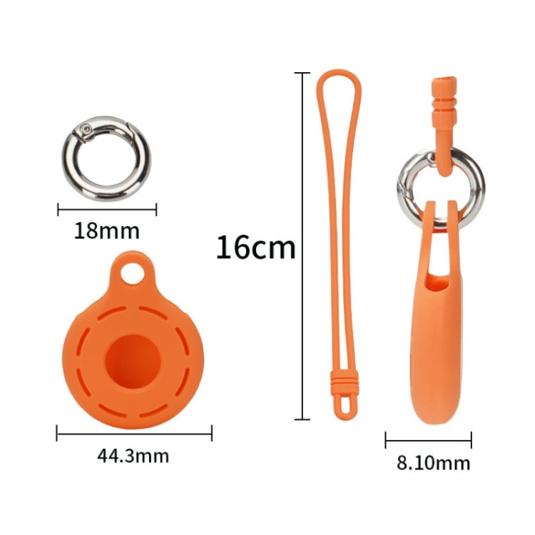 For AirTag 2nd Gen / AirTag 1st Gen Tracking Anti-Lost Locator Silicone Case, Mint Green, Pink, Black, Red, Yellow, Orange, Coffee, Dark Green, Denim Blue, Coral Color, Lime White, Transparent, Noon Blue, Luminous White, Luminous Orange, Luminous Pink ...