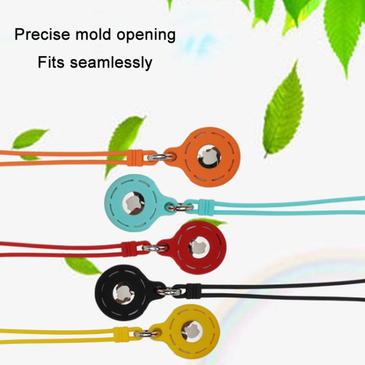 For AirTag 2nd Gen / AirTag 1st Gen Tracking Anti-Lost Locator Silicone Case, Mint Green, Pink, Black, Red, Yellow, Orange, Coffee, Dark Green, Denim Blue, Coral Color, Lime White, Transparent, Noon Blue, Luminous White, Luminous Orange, Luminous Pink ...