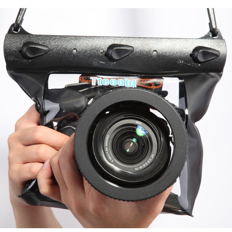 Tteoobl  20m Underwater Diving Camera Housing Case Pouch  Camera Waterproof Dry Bag, M, L