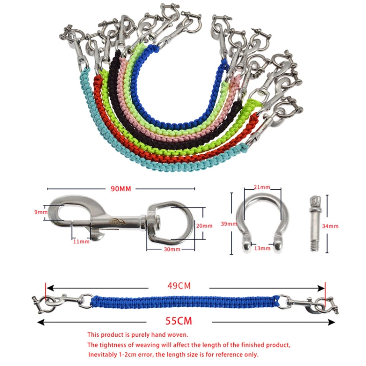 KEEP DIVING RP-D01 Diving Camera Tray Handle Rope Lanyard Strap, Royal Blue, Red, Green, Pink, Black, Yellow, Orange