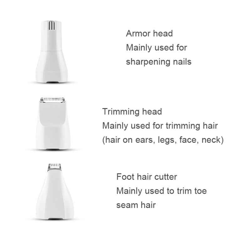 Pet USB Electric Shaver Dog Hair Trimming Nail Polisher