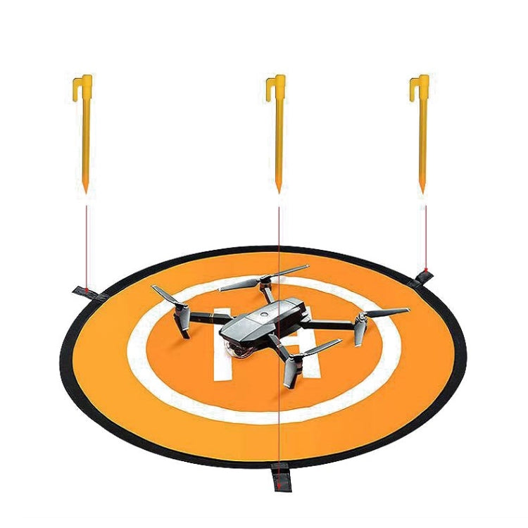 Universal Foldable Helipad Landing Pad For Drone, Diameter 55cm Blue Orange, Diameter 75cm Blue Orange, Diameter 90cm Blue Orange, Diameter 110cm Blue Orange
