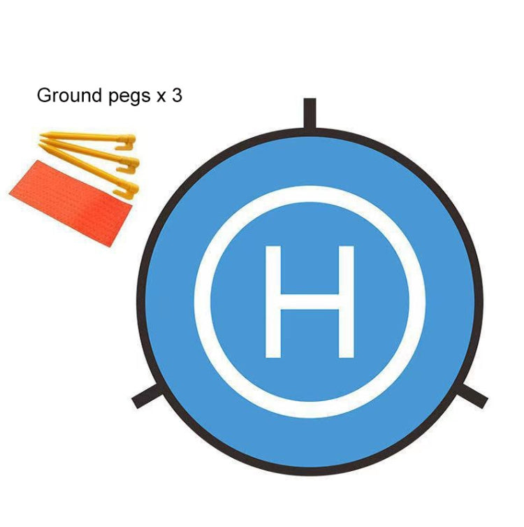 Universal Foldable Helipad Landing Pad For Drone, Diameter 55cm Blue Orange, Diameter 75cm Blue Orange, Diameter 90cm Blue Orange, Diameter 110cm Blue Orange