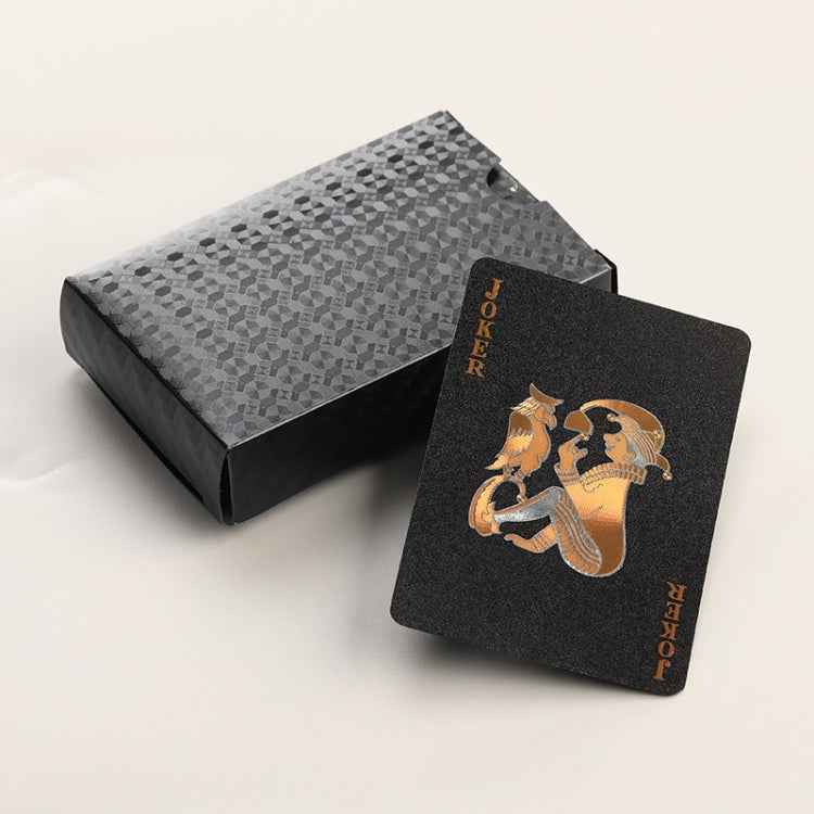 2 PCS Card Game Bronzing Waterproof Playing Cards