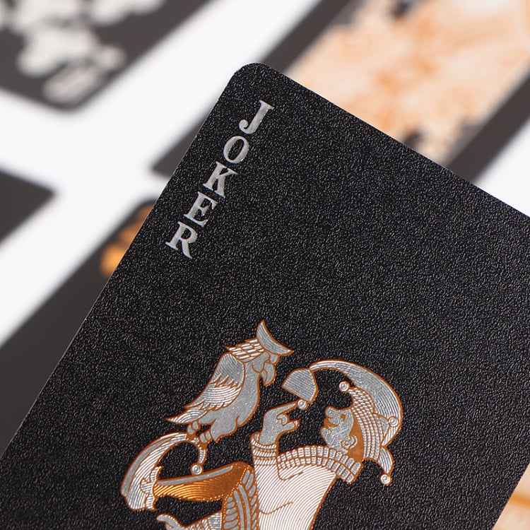 2 PCS Card Game Bronzing Waterproof Playing Cards