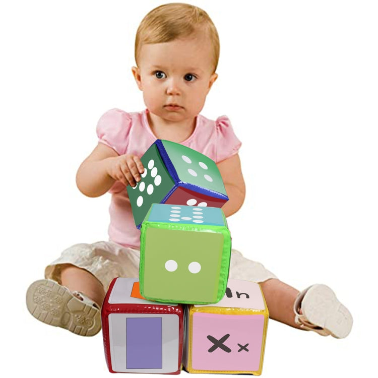 Recognize Color Alphabet Graphic Cards Dice Card