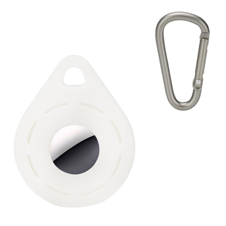 Location Tracker Anti-Lost Silicone Protective Cover For AirTag 2nd Gen / AirTag 1st, Lime White, Mint Green, Orange, Black, Red, Yellow, Denim Blue, Wine Red, Ink Green, Noon Blue, Pink, Coral Color, Transparent, Luminous Green, Luminous Blue+Buckle  ...