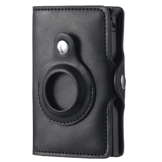 FY2108 Tracker Wallet Metal Card Holder for AirTag 2nd Gen / AirTag 1st Gen, Crazy Horse (Black), Crazy Horse (Coffee), Crazy Horse (Red), Crazy Horse (Green)