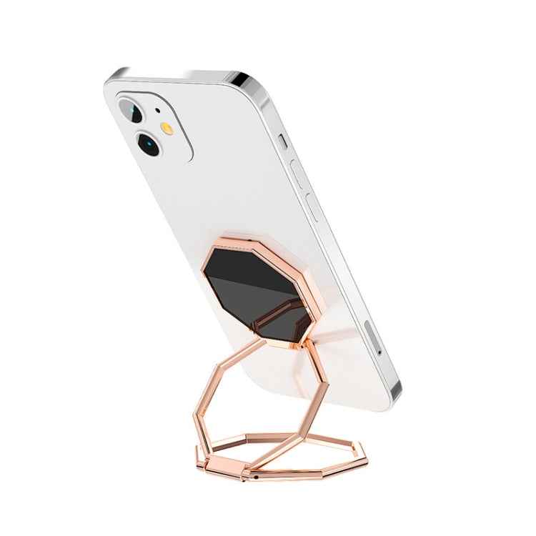 Metal Ring Buckle Live Rotating Magnetic Suction Car Desktop Tablet Folding Phone Bracket