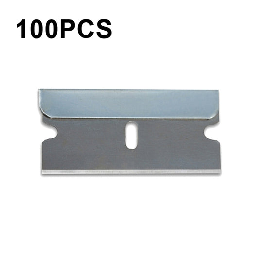100 PCS A25 Car Film Mobile Phone Screen Auxiliary Tool Single Sided Stainless Steel Blade, 100 PCS - BSPART