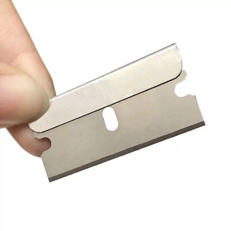 100 PCS A25 Car Film Mobile Phone Screen Auxiliary Tool Single Sided Stainless Steel Blade, 100 PCS - BSPART