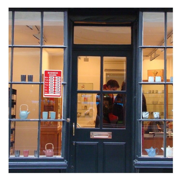 Company Shop Coffee Business Premises Business Hours Sticker