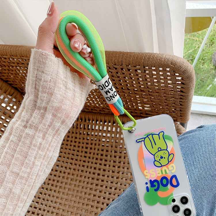 5 PCS Mobile Phone Case Fluorescent Lanyard Cellphone Wrist Rope