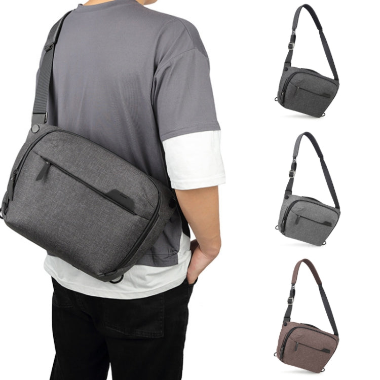 Portable Waterproof Photography SLR Camera Messenger Bag, 3L Dark Gray, 3L Light Gray, 3L Coffee Brown, 6L Dark Gray, 6L Light Gray, 6L Coffee Brown, 10L Dark Gray, 10L Light Gray, 10L Coffee Brown