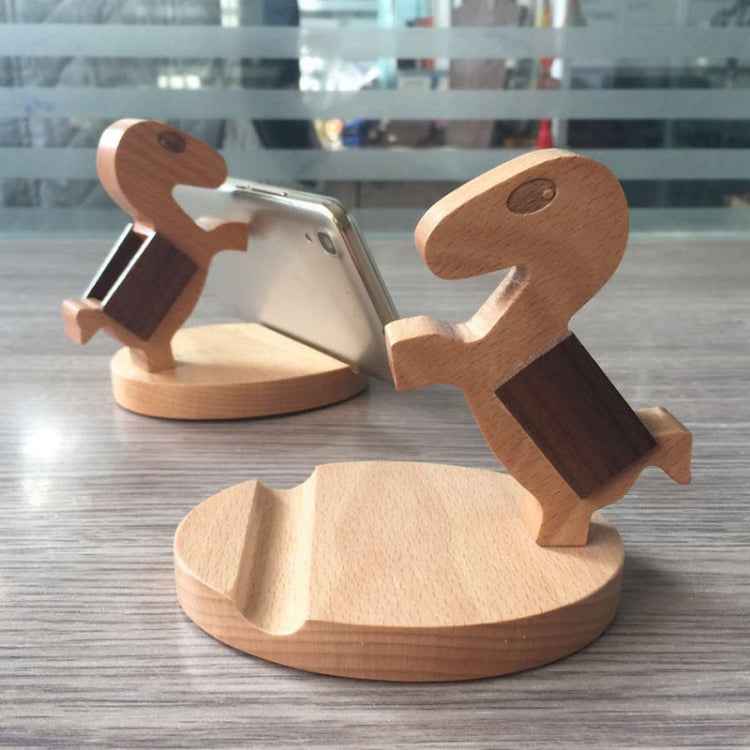 Wooden Mobile Phone Bracket Beech Lazy Mobile Phone Holder,Style:
