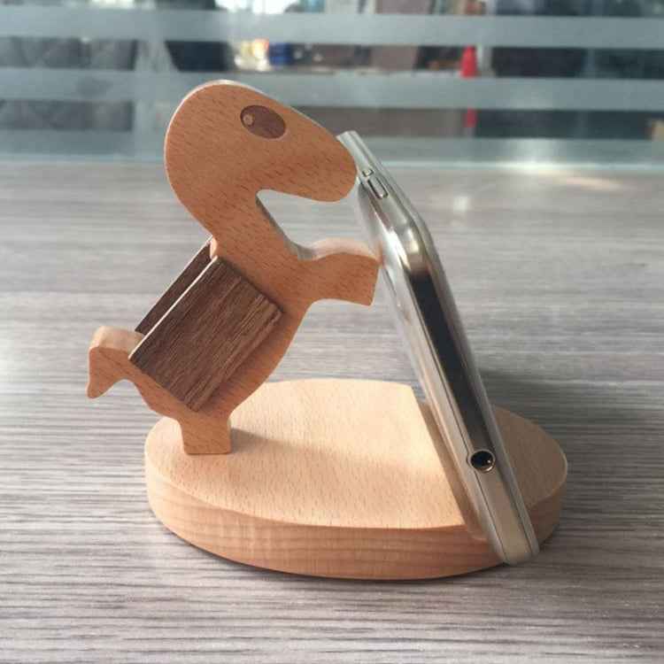 Wooden Mobile Phone Bracket Beech Lazy Mobile Phone Holder,Style: