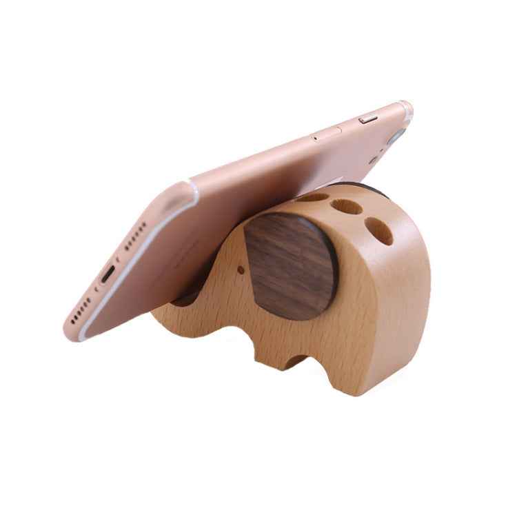 Wooden Mobile Phone Bracket Beech Lazy Mobile Phone Holder,Style: