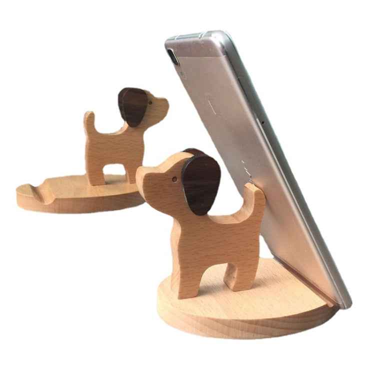 Wooden Mobile Phone Bracket Beech Lazy Mobile Phone Holder,Style: