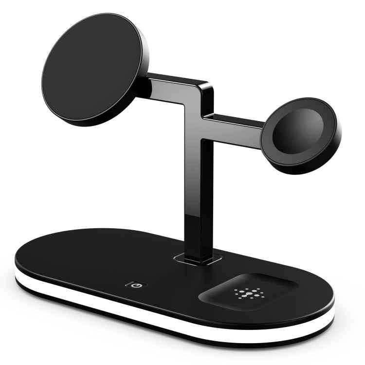 UD23 15W 3 In 1 Desktop Aluminum Alloy Wireless Charger, For Smartphone&iWatch&AirPods