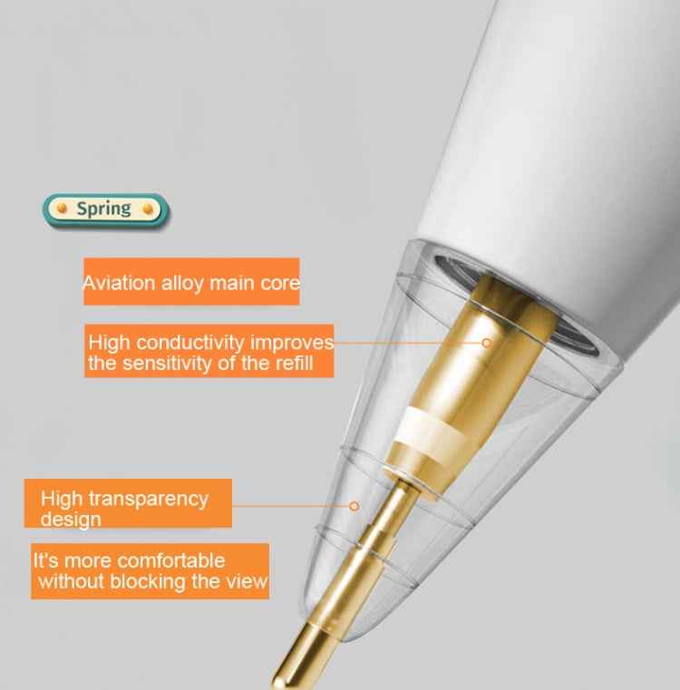 For Apple Pencil 1/2 Transparent Replacement Pen Tip Transform Nib,Style: