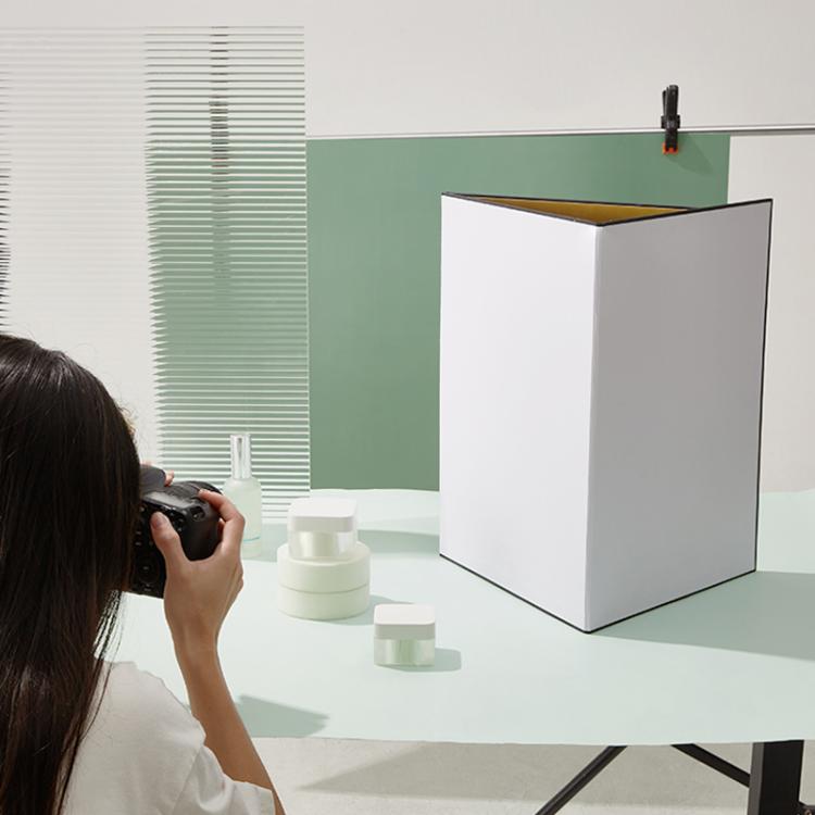 Tri-Fold Photography Cardstock Reflector Props, A3 One Side All White, A3 One Side All Black, A3 One Side All Gold, A4 One Side All White, A4 One Side All Silver, A4 One Side All Gold