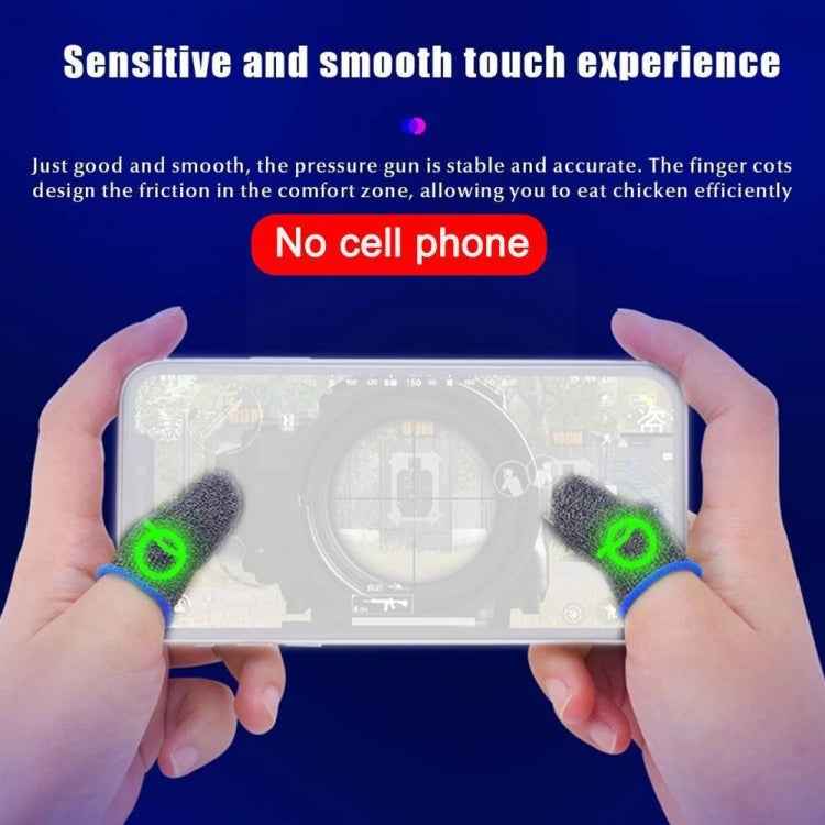 3 Pairs Gaming Finger Sleeve Breathable Luminous Fingertips,Color:
