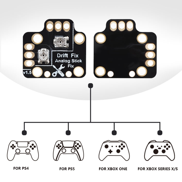 2 PCS Controller Analog Thumb Stick Drift Fix Mod For PS5 / PS4 / Xbox One, Drift Fix Mod (Black), Drift Fix Mod (Orange)